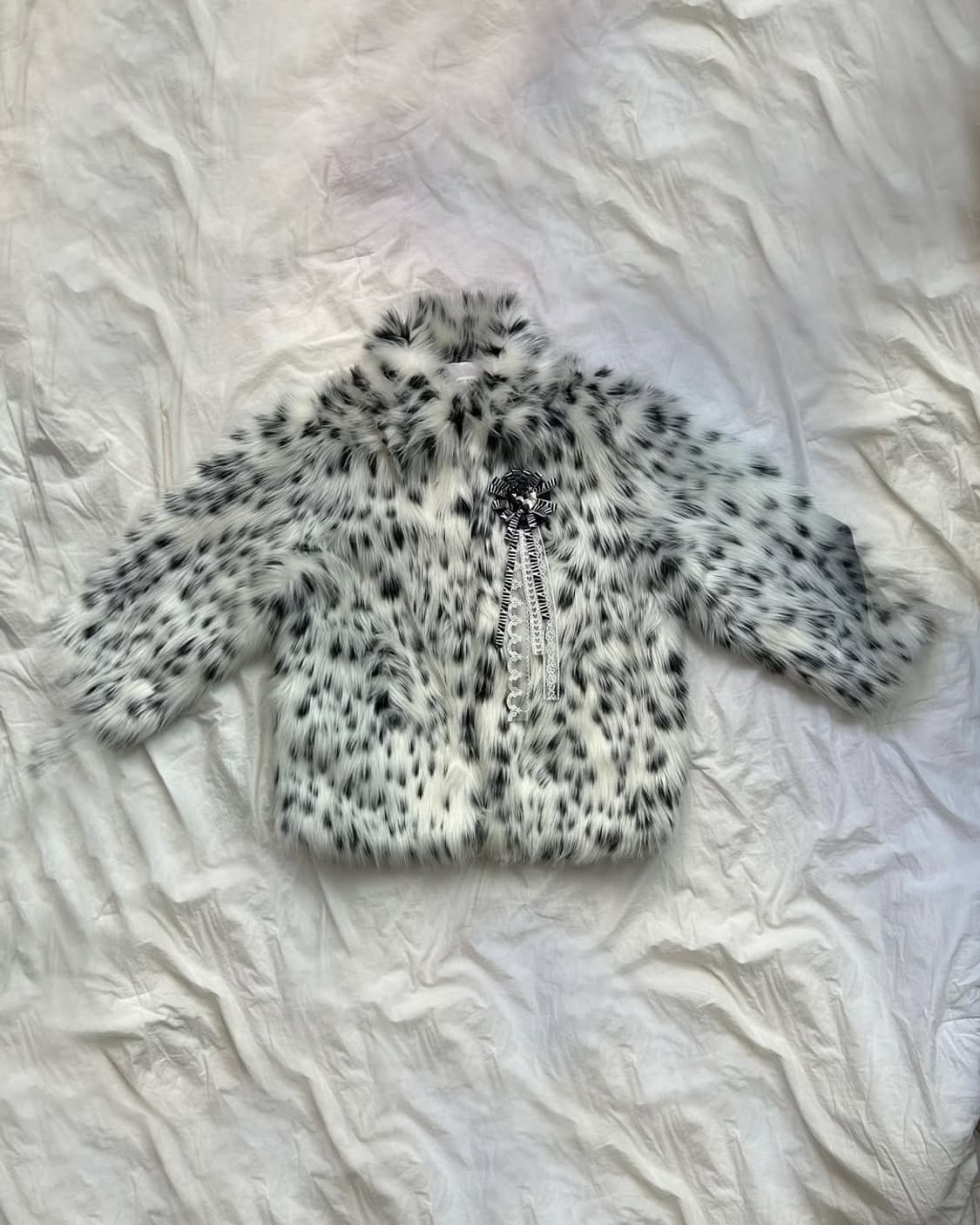 Blue leopard rosette fur 상품이미지9