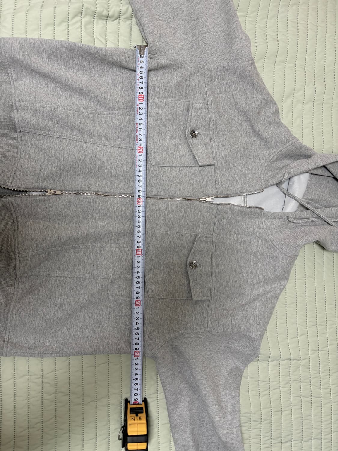 남자 AONE 크롭 후드 집업 상품이미지4