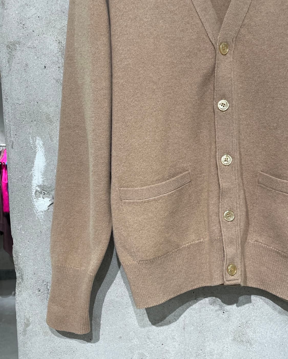 버버리 베이지 크래프트 로고 울 가디건 상품이미지4