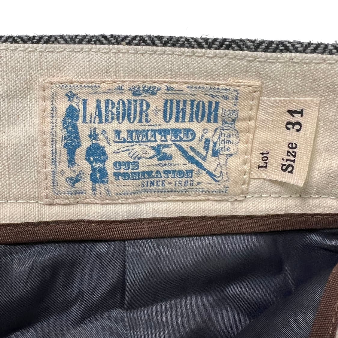 LABOUR UNION 레이버 유니온 헤링본 팬츠 그레이 (31) 상품이미지6