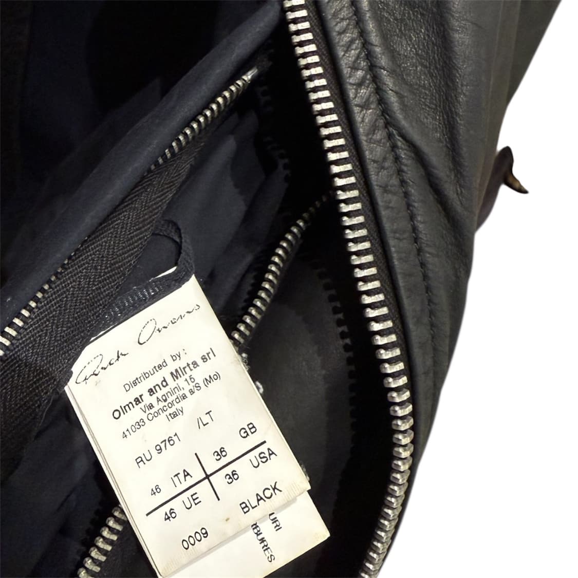 릭오웬스 아카이브 가죽자켓 Olmar and mirta 상품이미지5