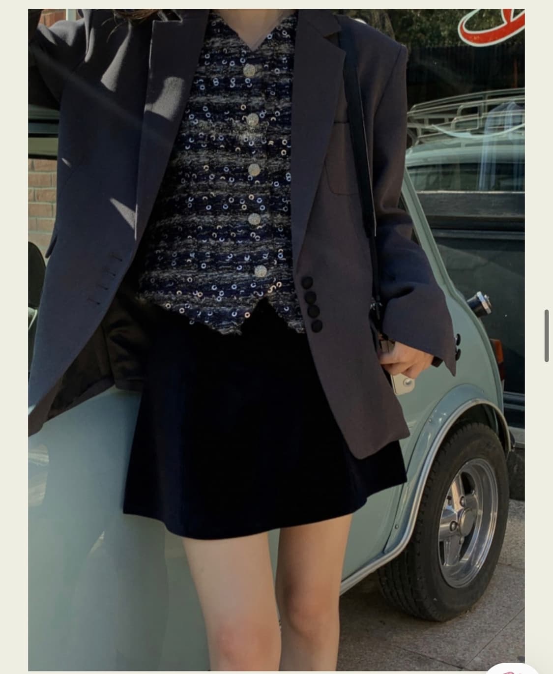 서쿠키 벨벳포인트 그레이 자켓 상품이미지2