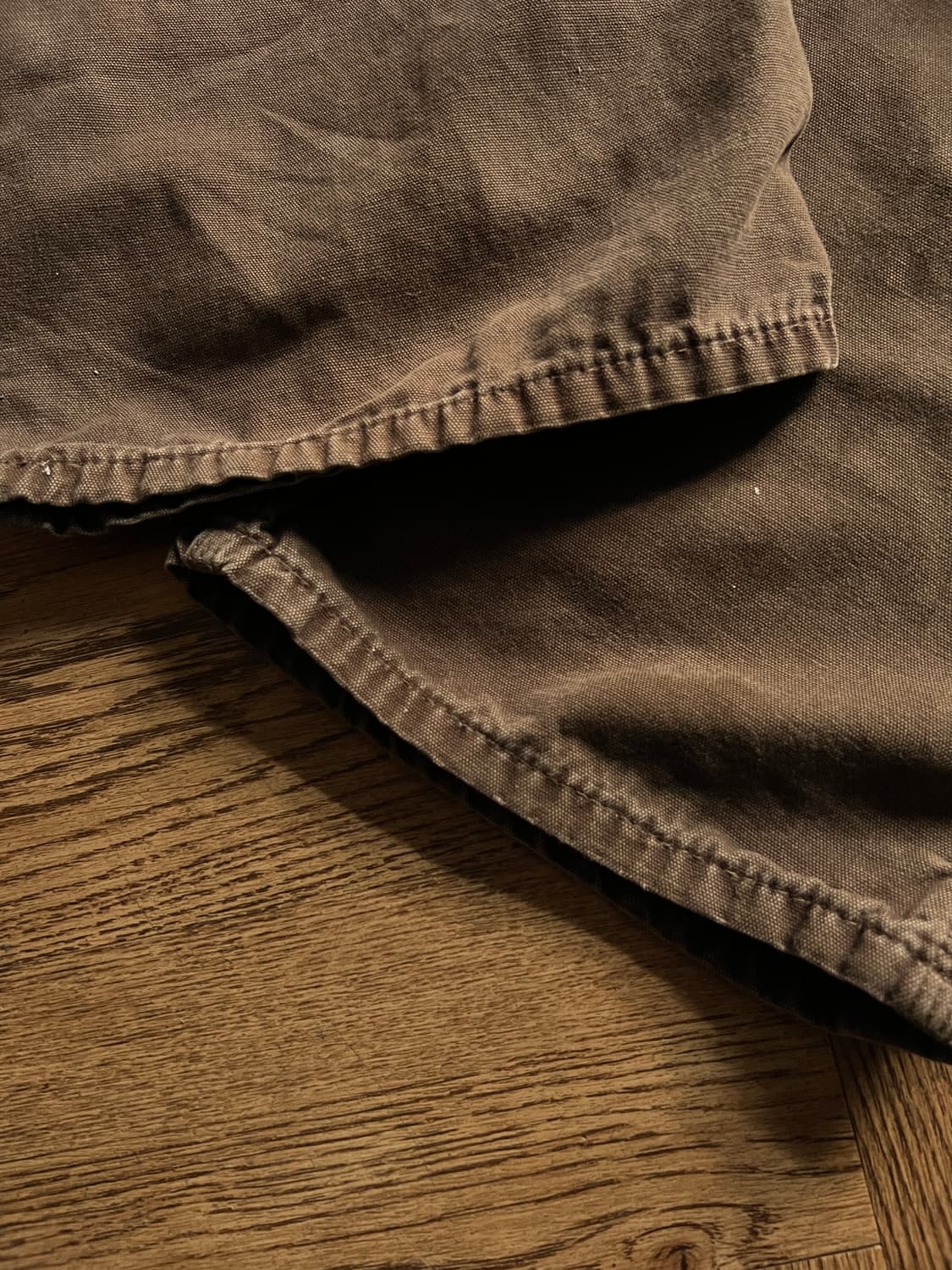 [36]칼하트 USA 빈티지 워싱 다크브라운 싱글니 워크 팬츠 상품이미지5