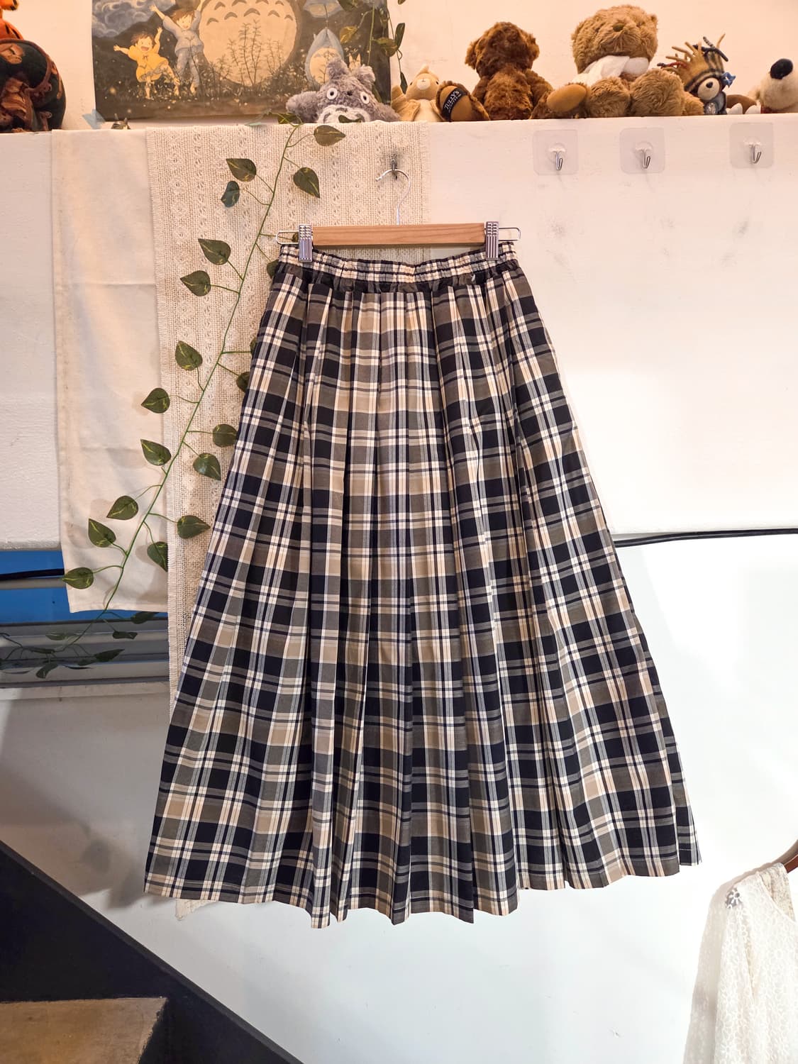 sm2 체크 롱스커트 상품이미지1