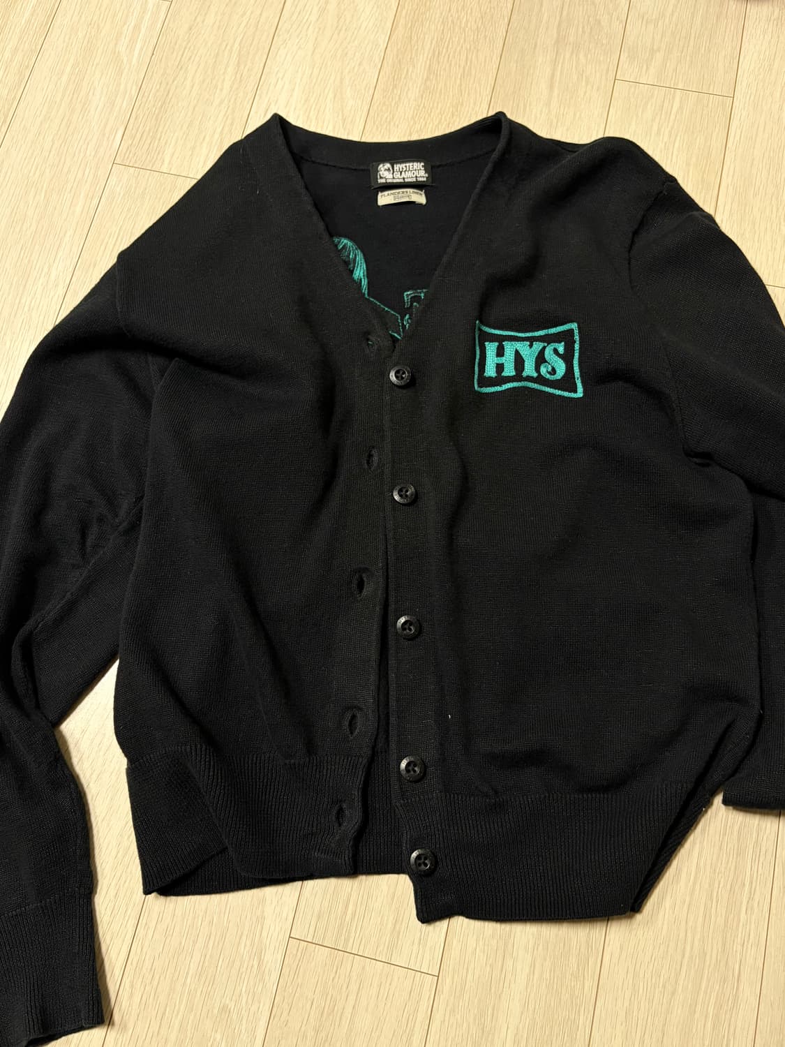 (유일매물)히스테릭글래머 자수 레트로 가디건 상품이미지4