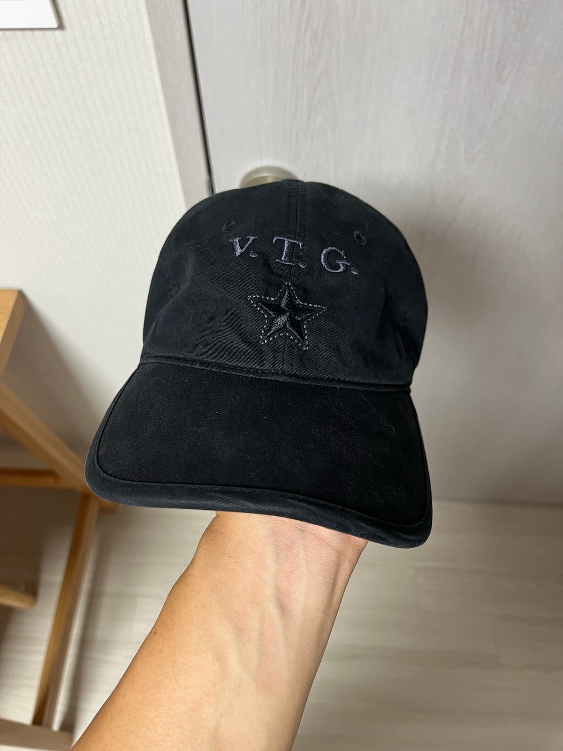 VTG Star Cap Washed Black 상품이미지4
