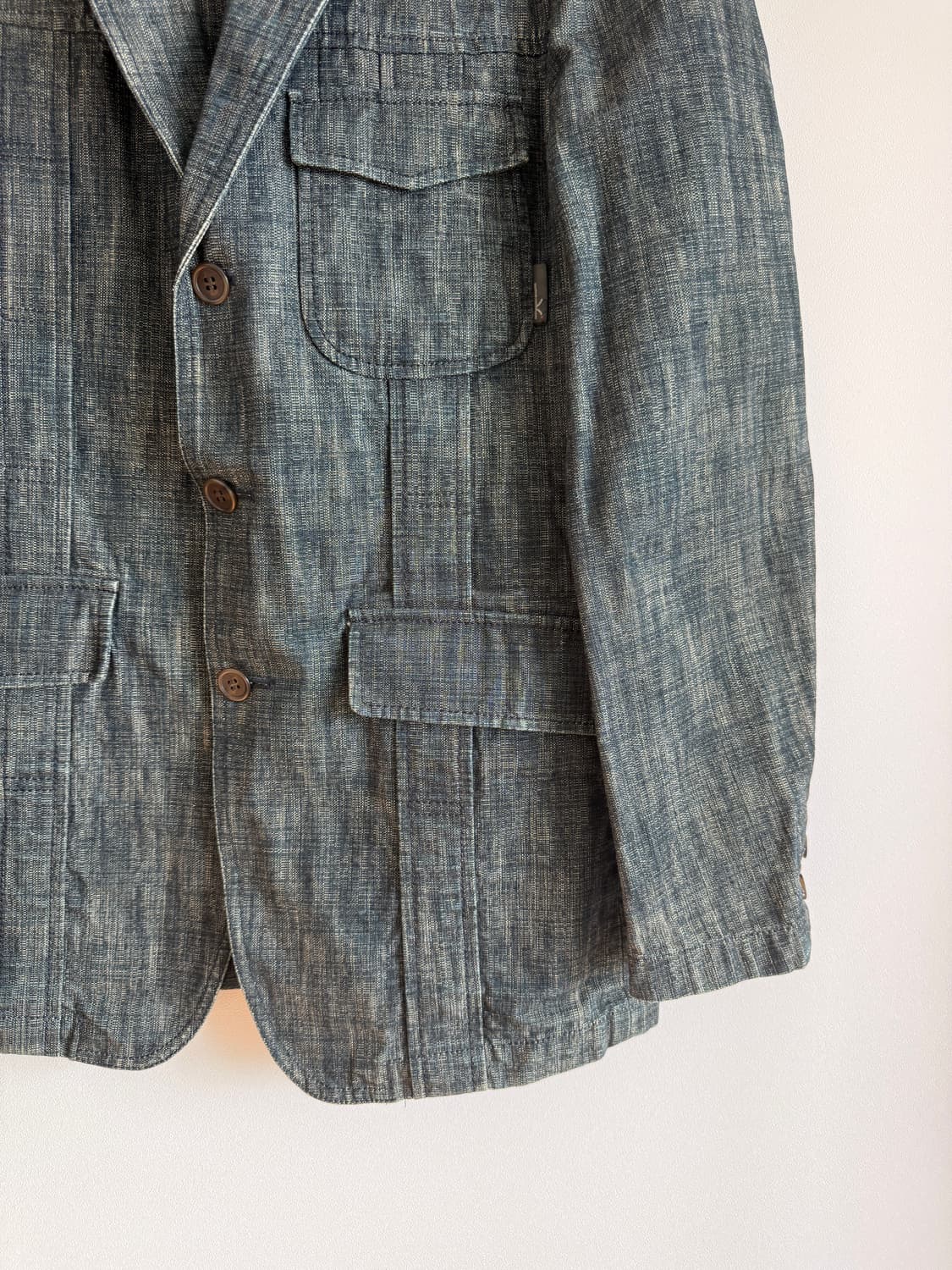 KAKA(kazutaka kato) 3버튼 데님 자켓 상품이미지3