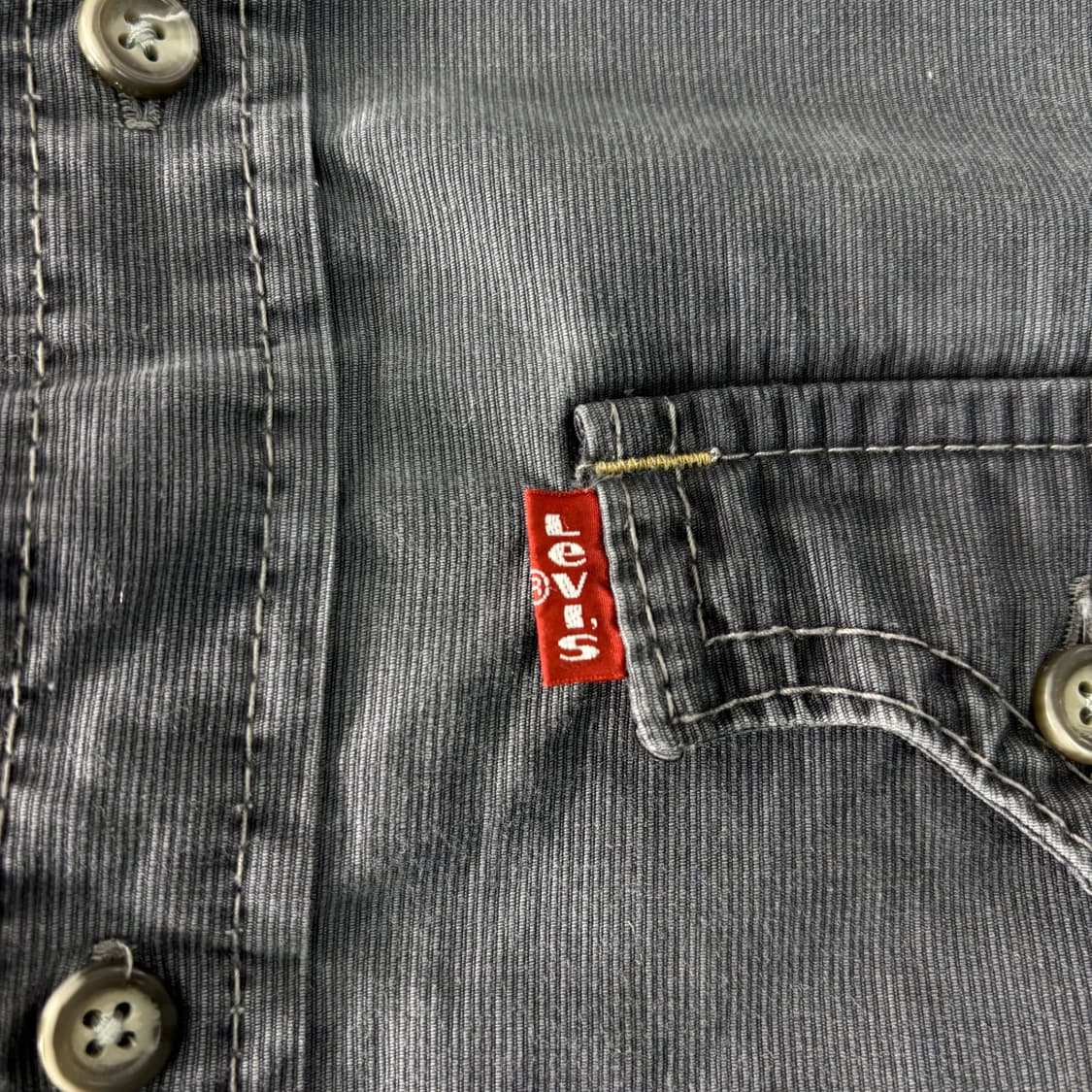 95 리바이스 타입원 흑청 웨스턴 워크셔츠 상품이미지4