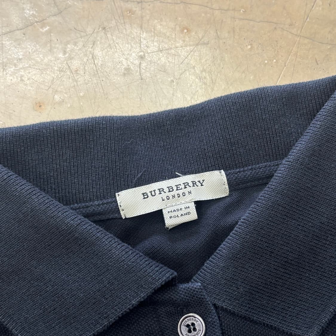 L 버버리 소매 노바체크 포인트 여성 카라 반팔티 상품이미지4