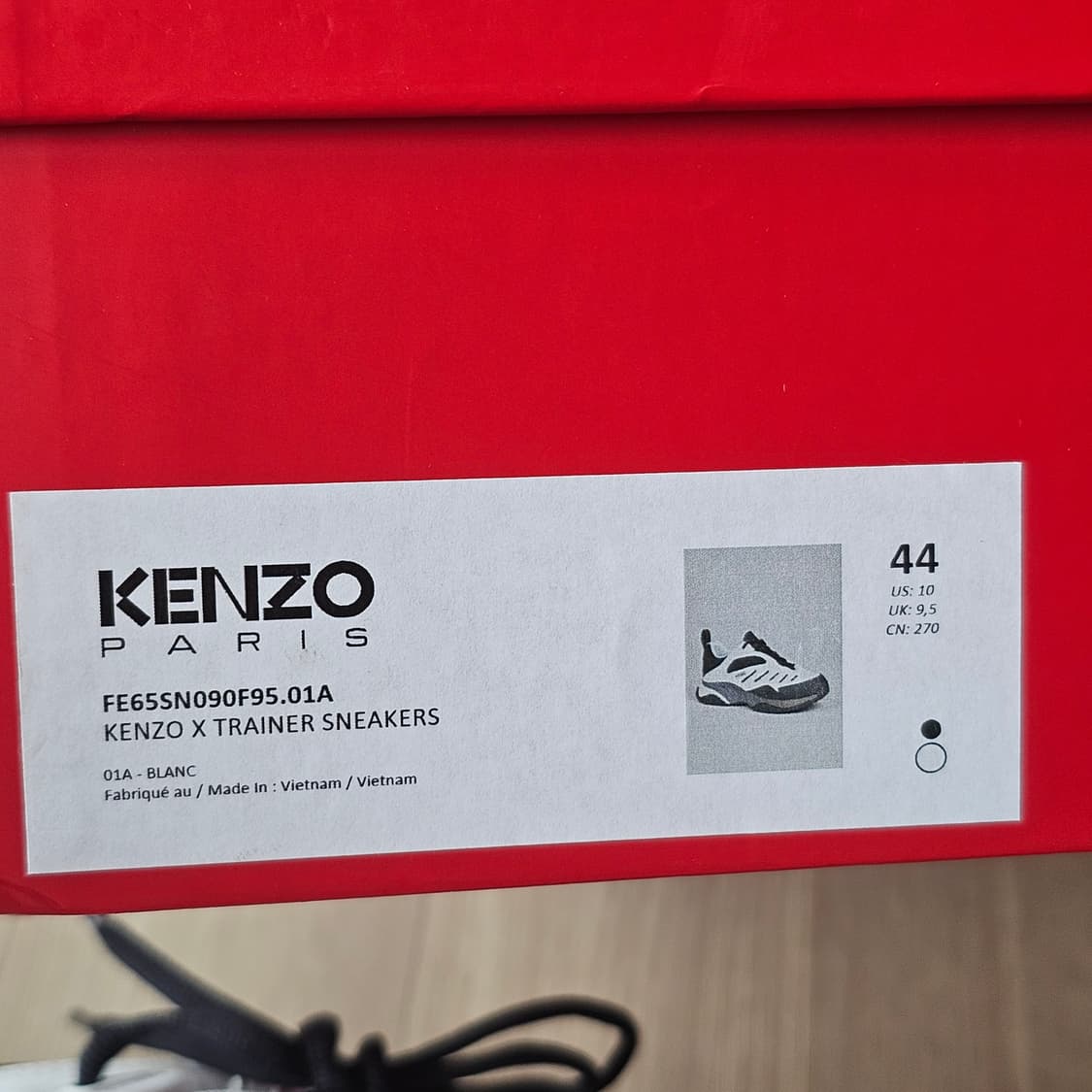 280 새제품) KENZO 겐조 켄조 파리 X 트레이너 신발 운동화 상품이미지5