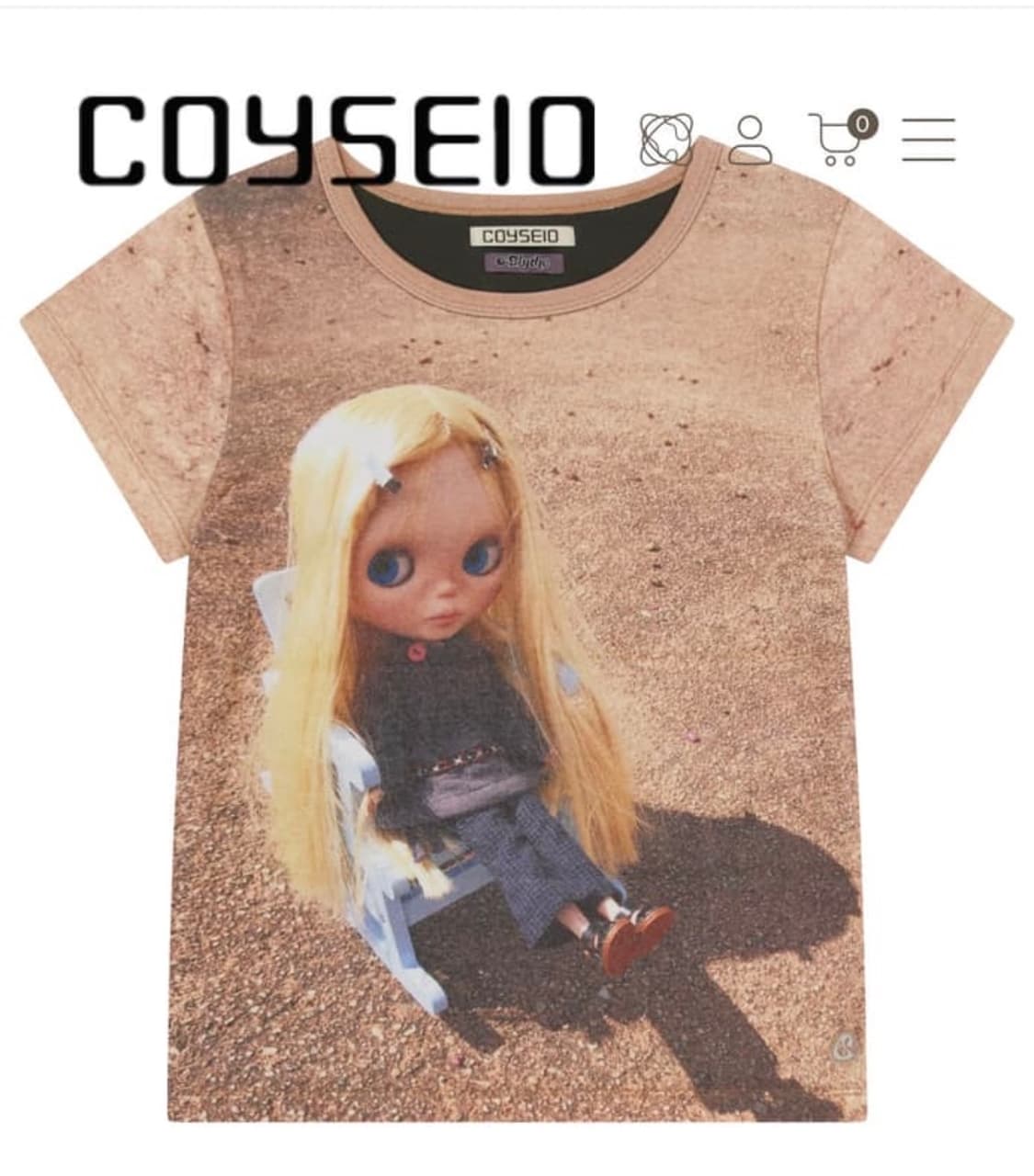 코이세이오 브라이스 티셔츠 브라운 새상품 상품이미지1