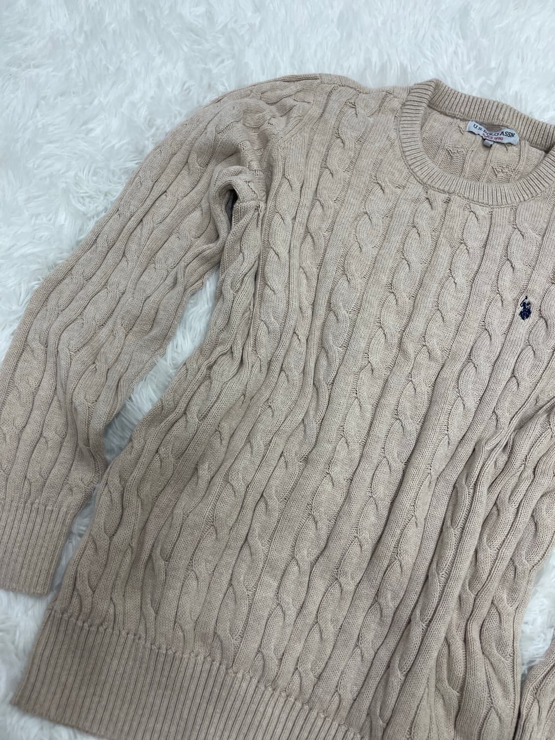 U.S.POLO ASSN 꽈배기 니트 상품이미지3