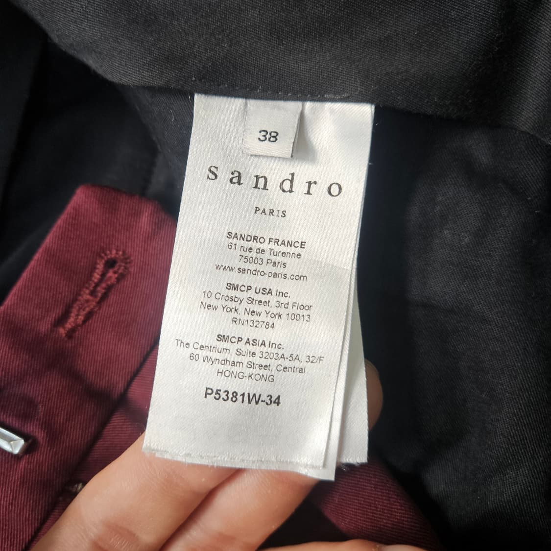 38 산드로 남성 슬렉스 0309Y 상품이미지4