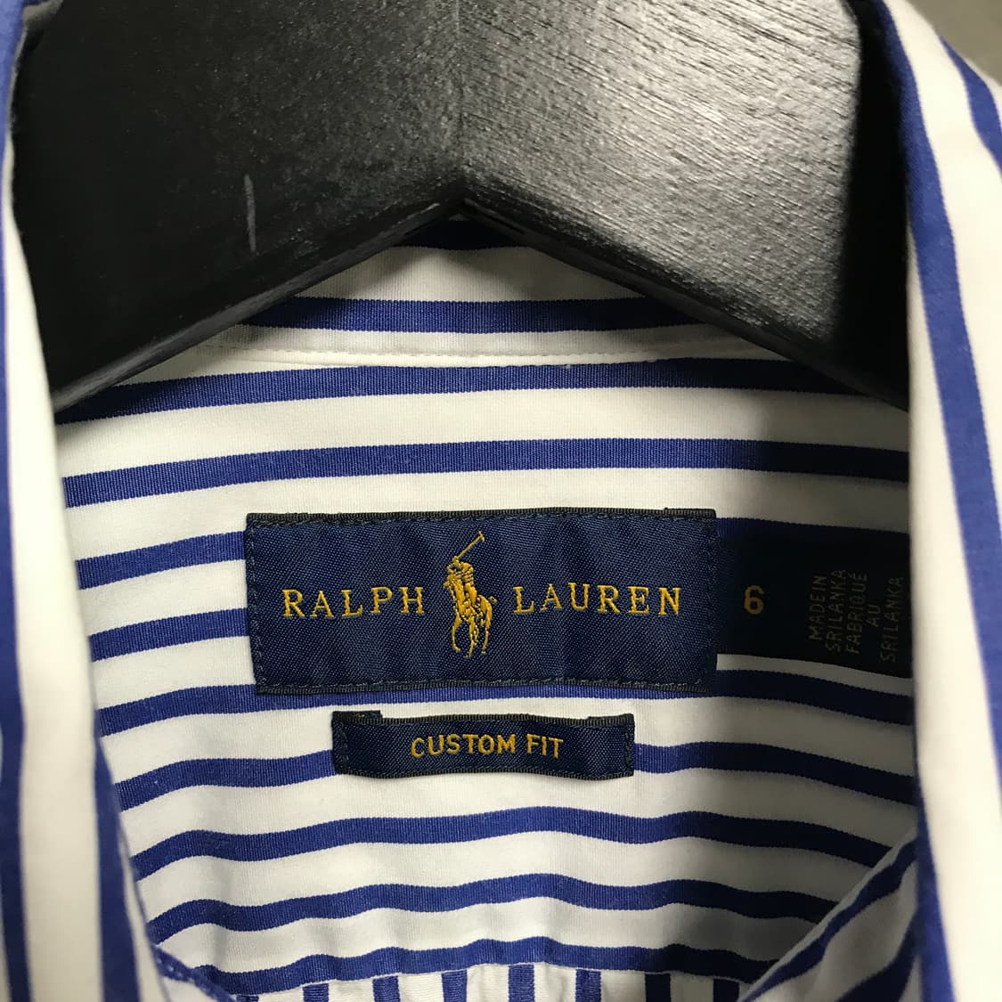 폴로 랄프로렌 스트라이프 셔츠 블루 6(W) 상품이미지5
