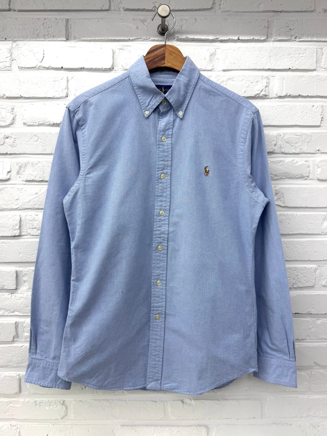 폴로 블루 슬림핏 셔츠 상품이미지3