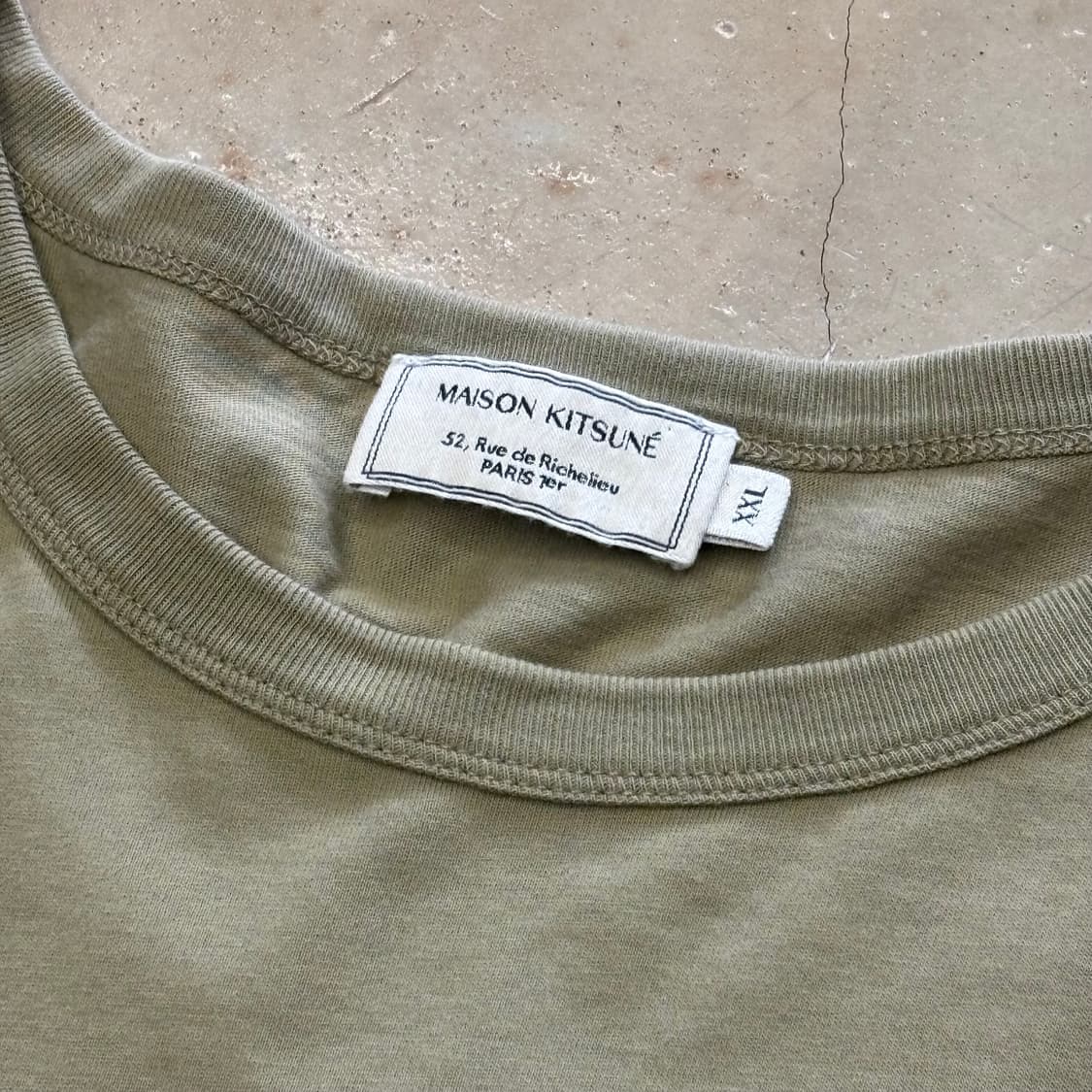 XXL 메종키츠네 폭스로고 반팔티셔츠 상품이미지4