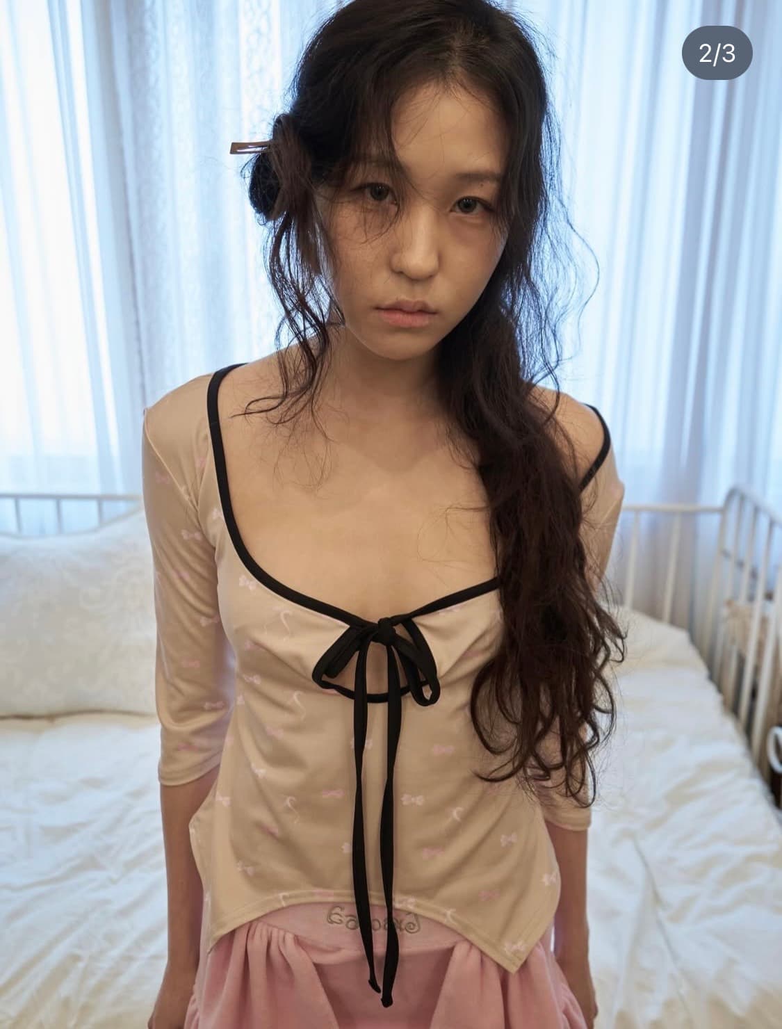 Kanaj 카나제이 캔디 프린팅 스트랩 탑 상품이미지1