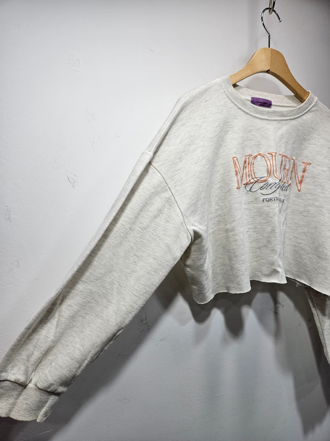 세미크롭 오버핏 맨투맨 Free  상품이미지4