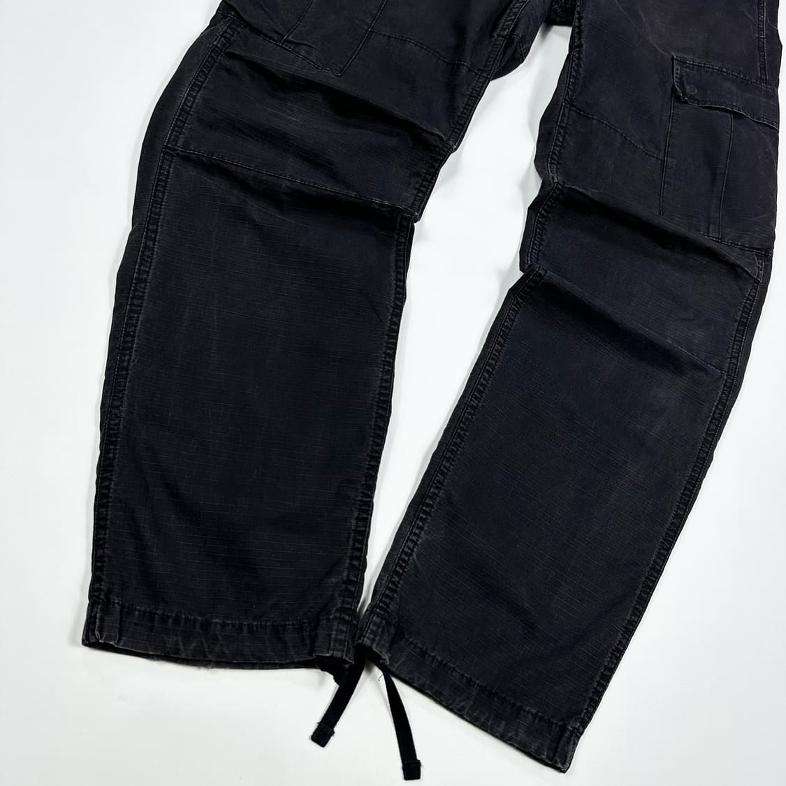 (수선존재, 34) 칼하트 wip 오리지널 립스탑 카고팬츠 블랙 상품이미지4