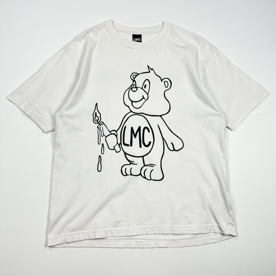 LMC 곰돌이 프린팅 화이트 반팔 티셔츠 (M) 상품이미지2