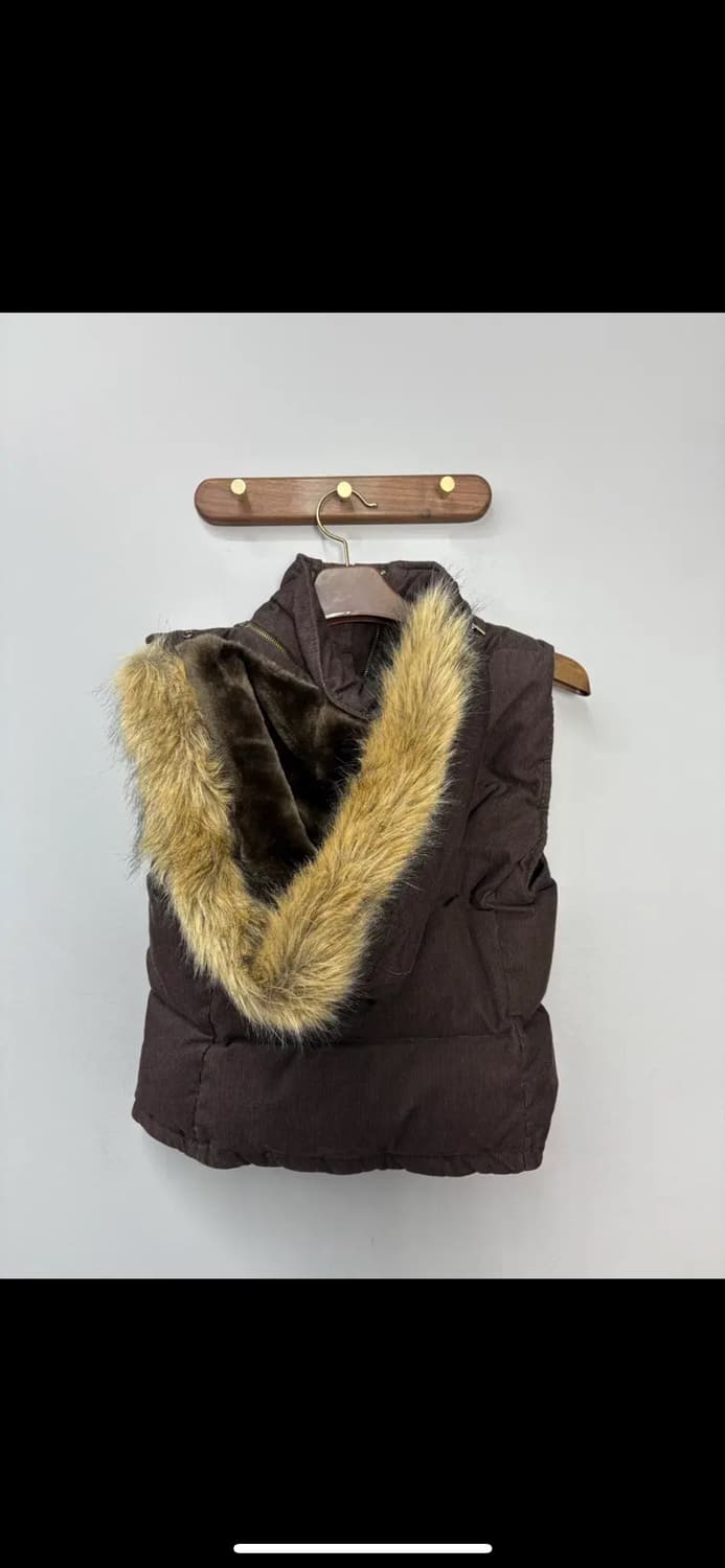 폴로진스컴퍼니 코듀로이 패딩 베스트 (퍼 탈부착 가능) H1589 상품이미지6