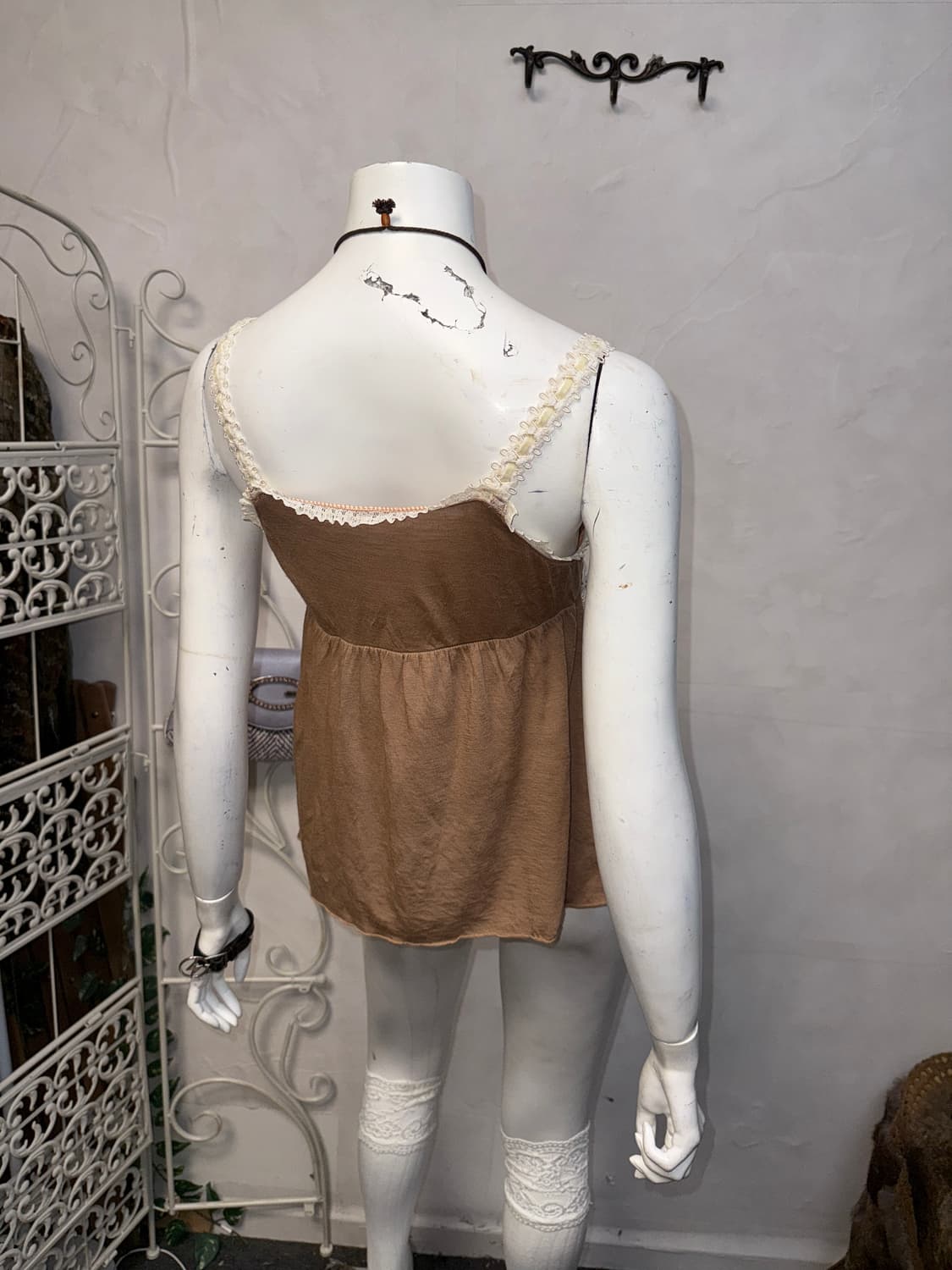 Ray Beams rabbit fur trimming sleeveless 상품이미지3