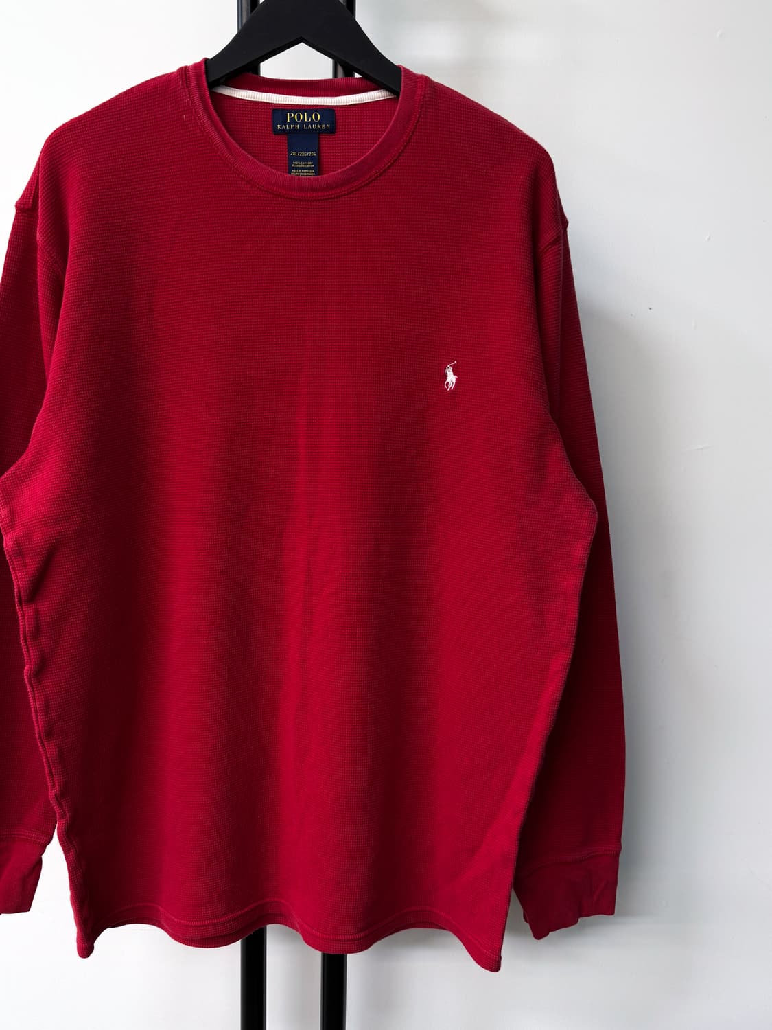 폴로 랄프로렌 워시드 레드 롱슬리브 상품이미지2