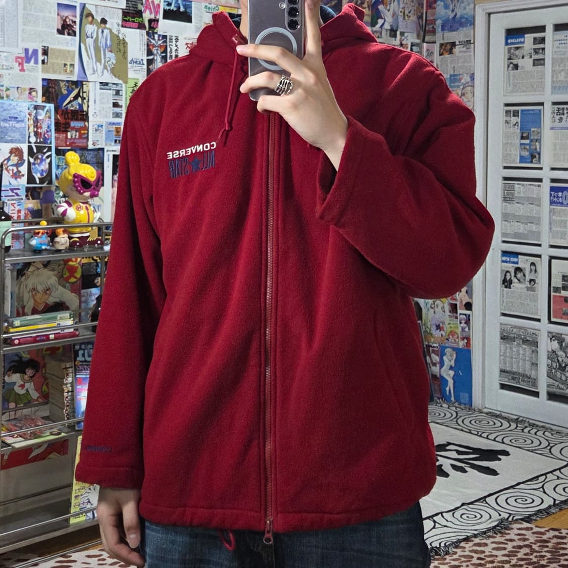 JPN 컨버스 누빔 플리스 투웨이 후드집업 상품이미지1