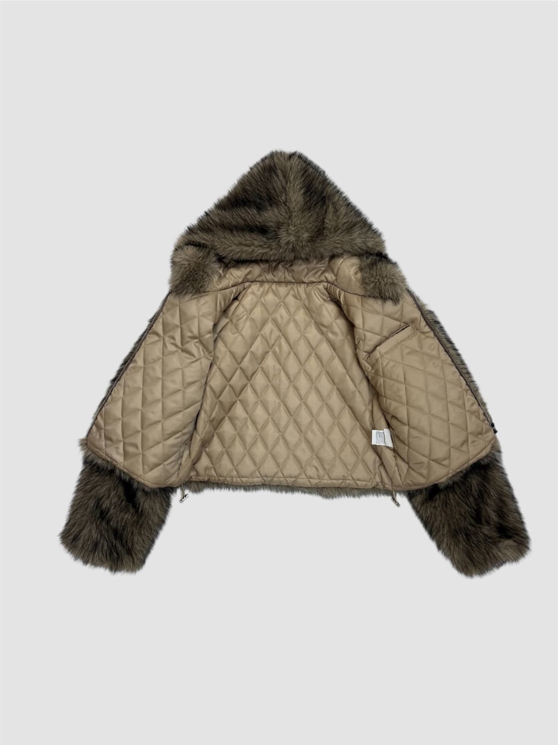 blobby 누빔 후드 퍼자켓 unisex 상품이미지8