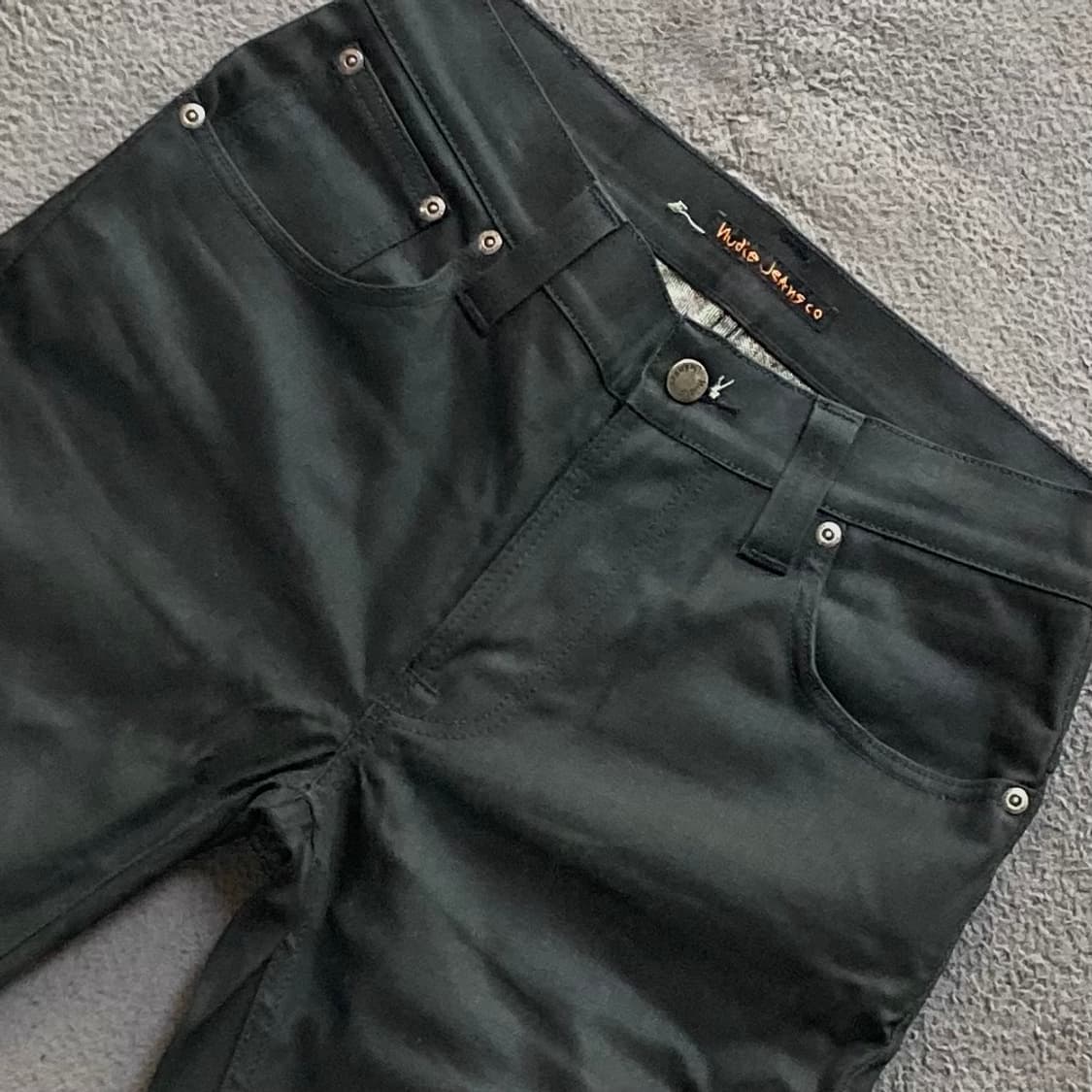 누디진 THIN FINN 블랙진 데님팬츠 W30 L32 상품이미지3