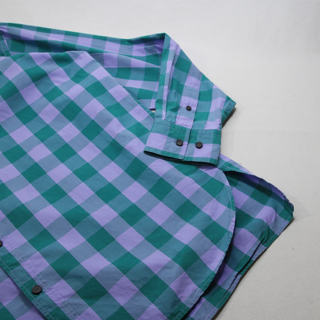 (착용컷) Acne Studios 사코 체크 셔츠 (남성용 105) 상품이미지7