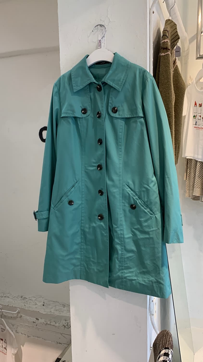 Mint burberry coat 상품이미지3
