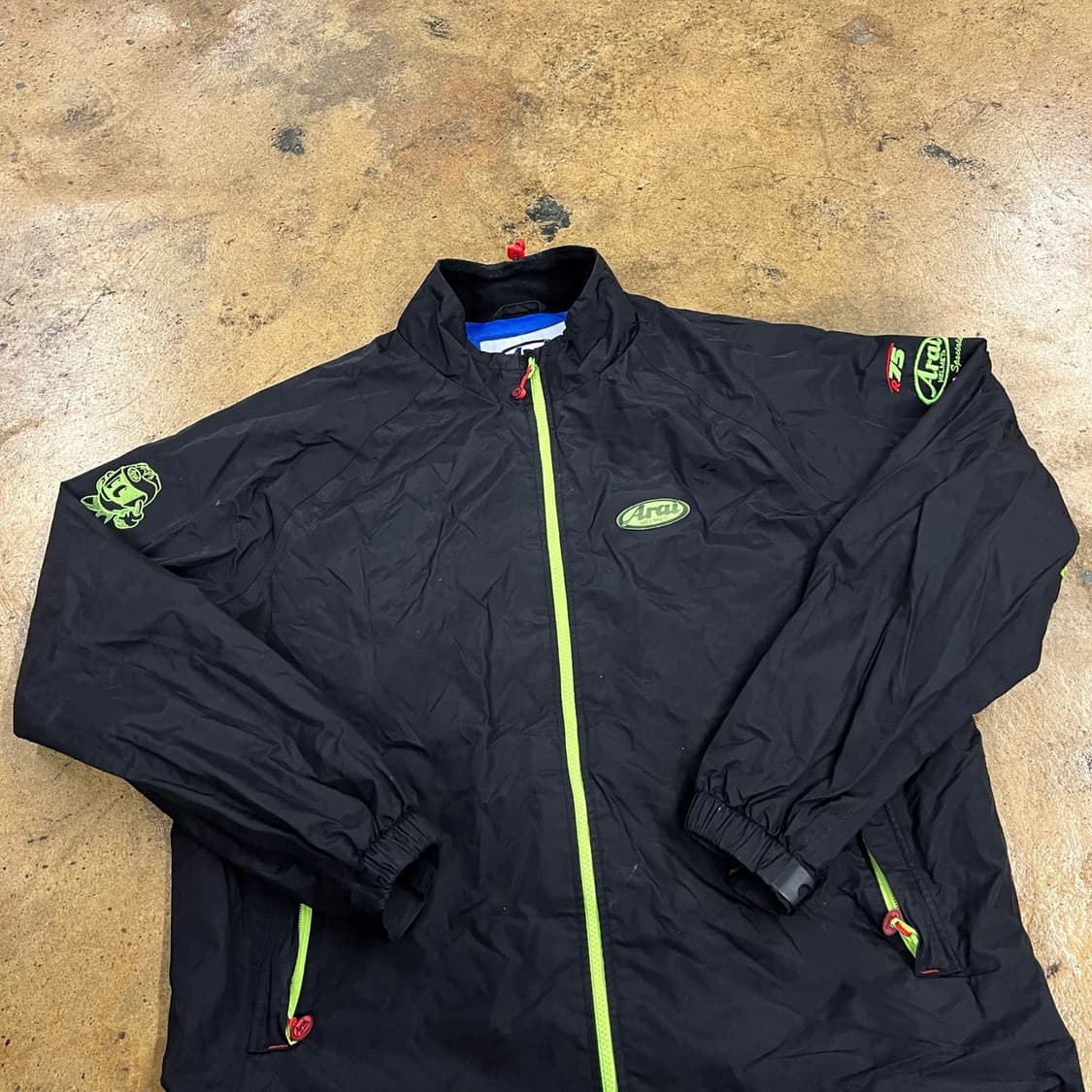 [정품/XL] Arai 아라이 블랙 바람막이 자켓 b17 상품이미지1