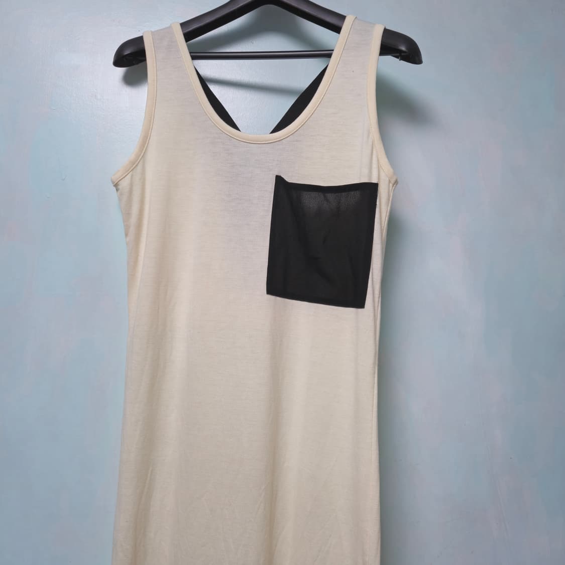 [F] juriano jurrie 아이보리 포켓 끈 민소매 원피스 상품이미지2