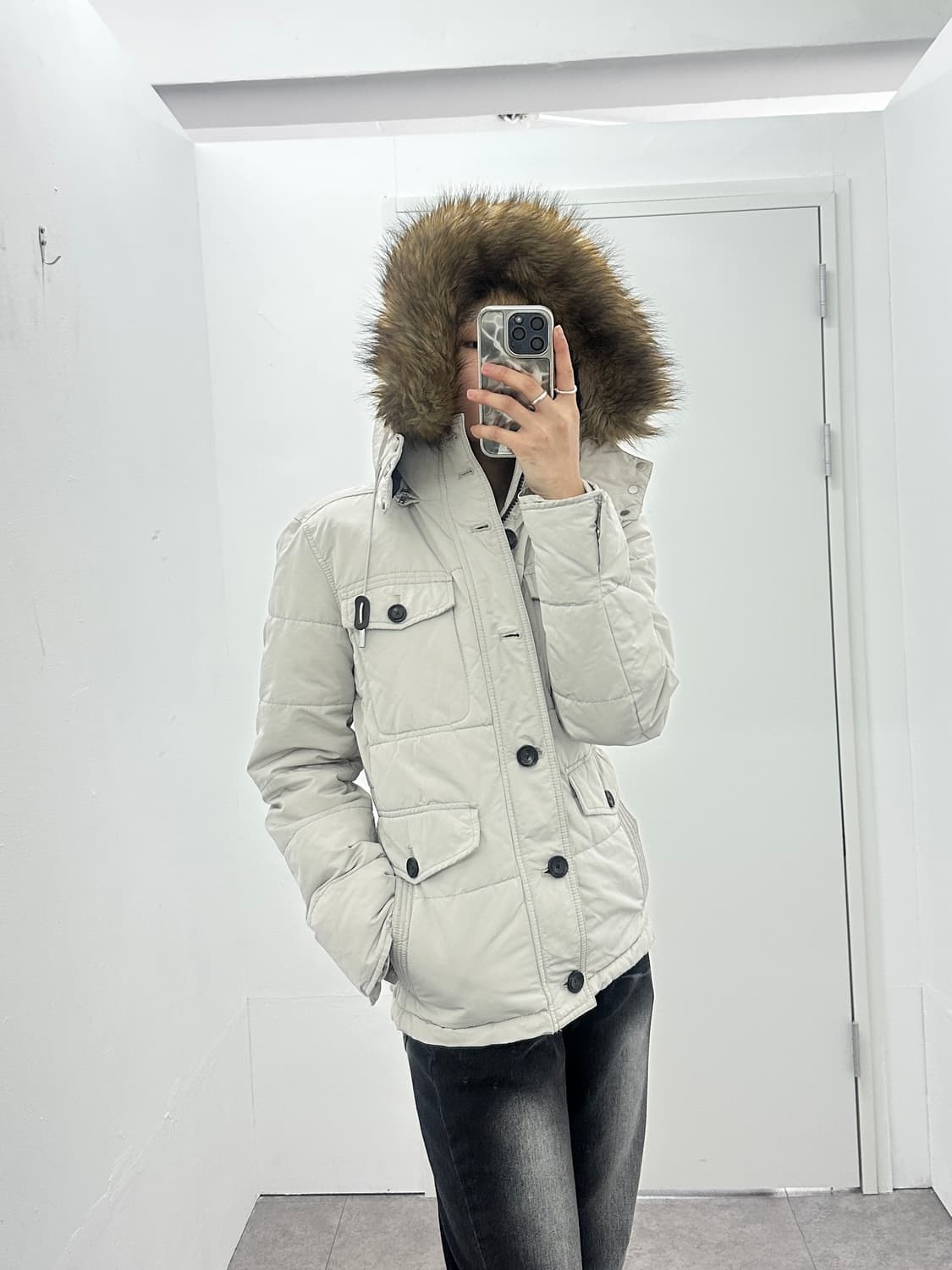 ZARA man fur puffer  상품이미지4