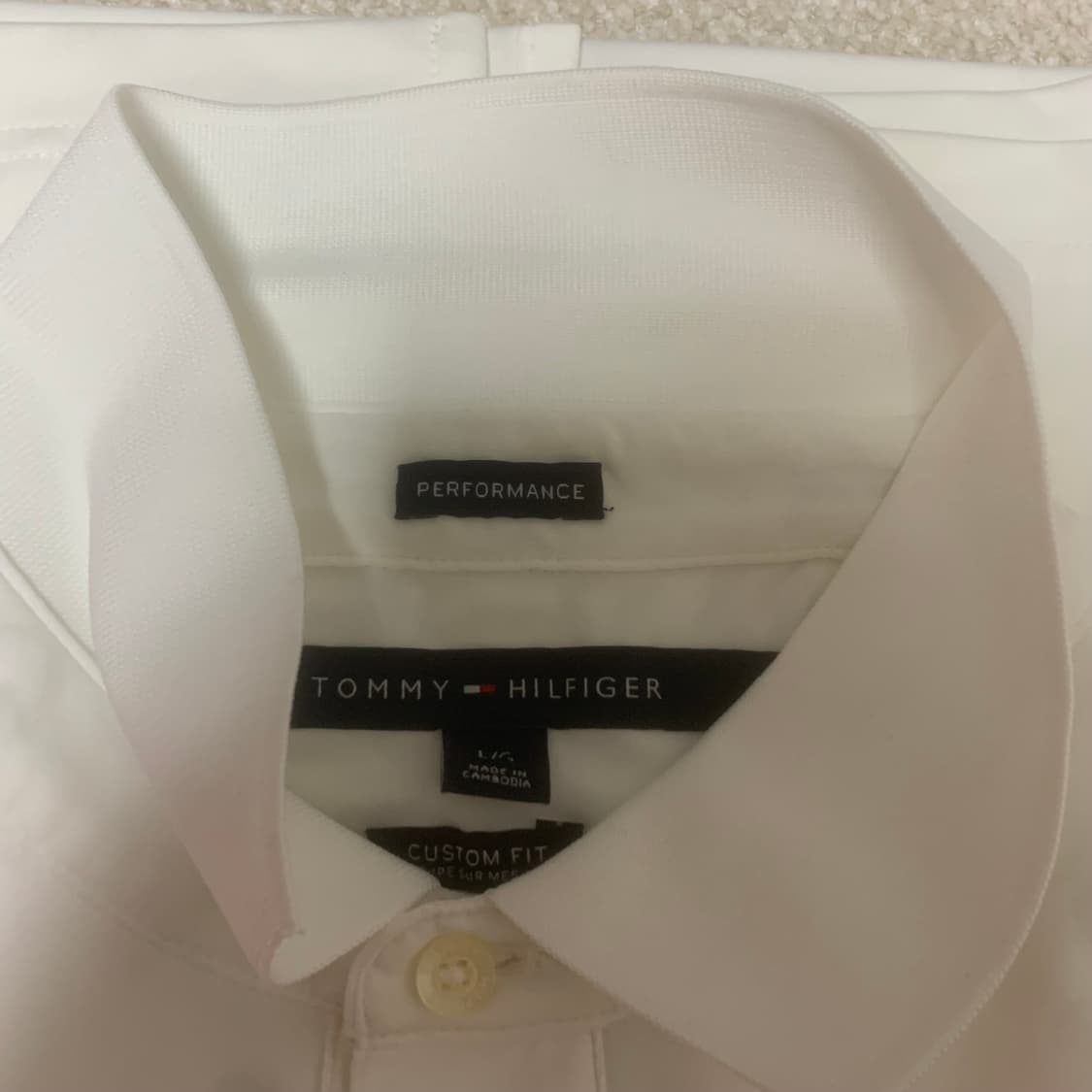 타미힐피거 화이트 반팔카라티 110 상품이미지2