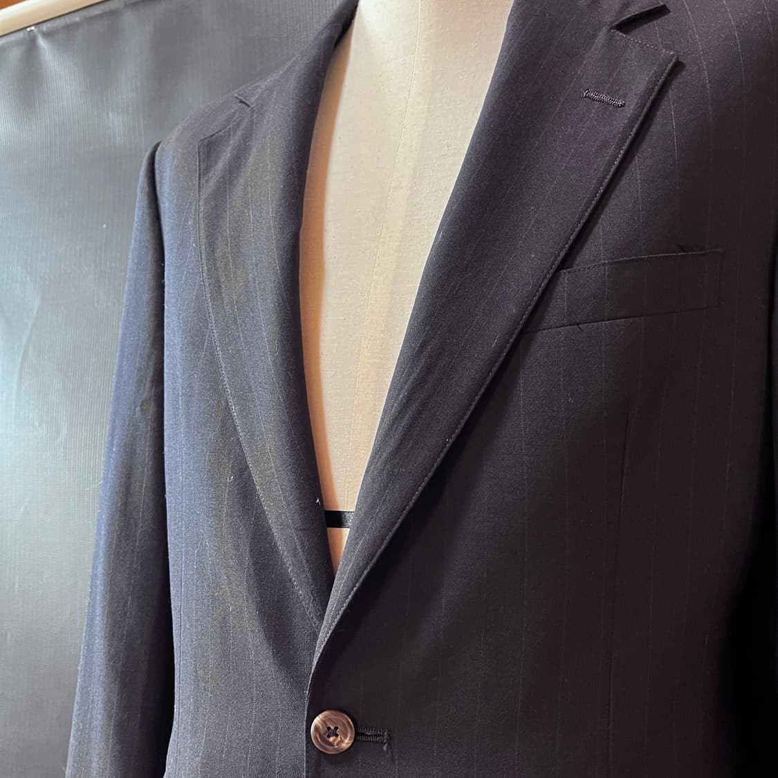 90s 브룩스 브라더스 유니온 메이드 핀스트라이프 자켓 상품이미지3