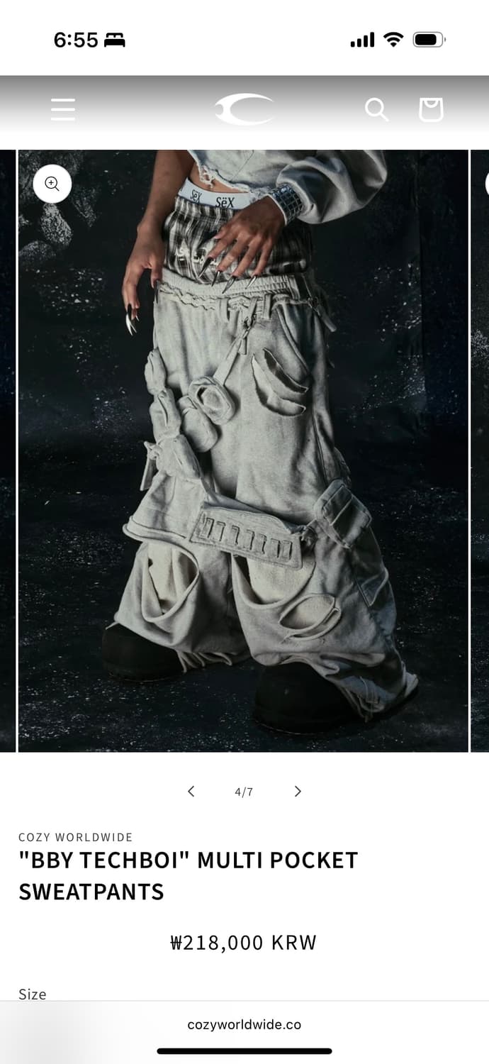 COZY WORLDWIDE "BBY TECHBOI" MULTI POCKE 상품이미지2