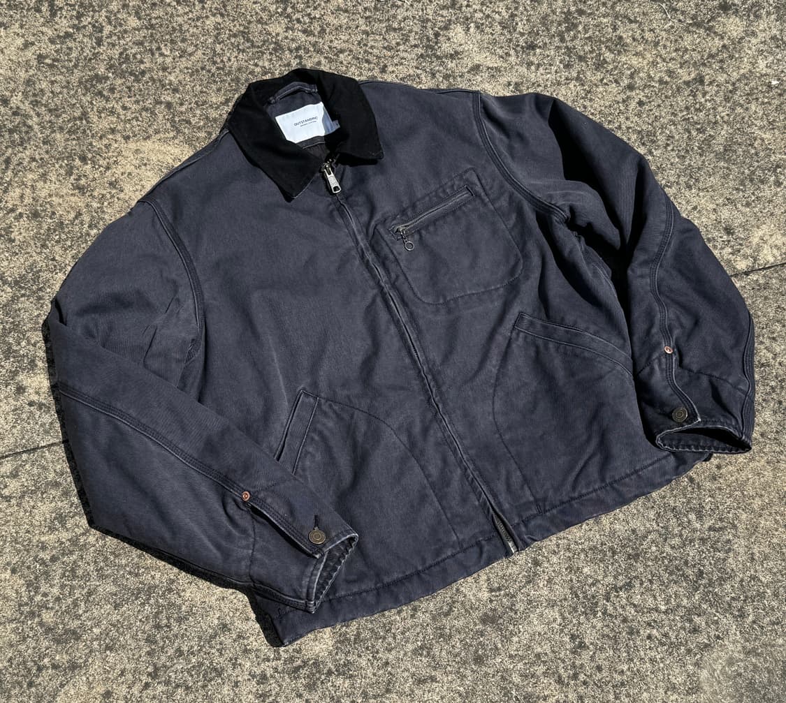 [1] 아웃스탠딩 헤비 캔버스 워크 자켓(차콜) 상품이미지2