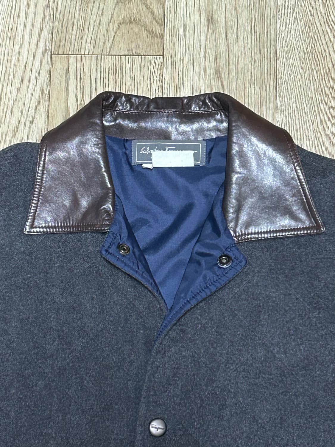 빈티지 살바토레 페라가모 코트 (레더 카라 디테일) 상품이미지2