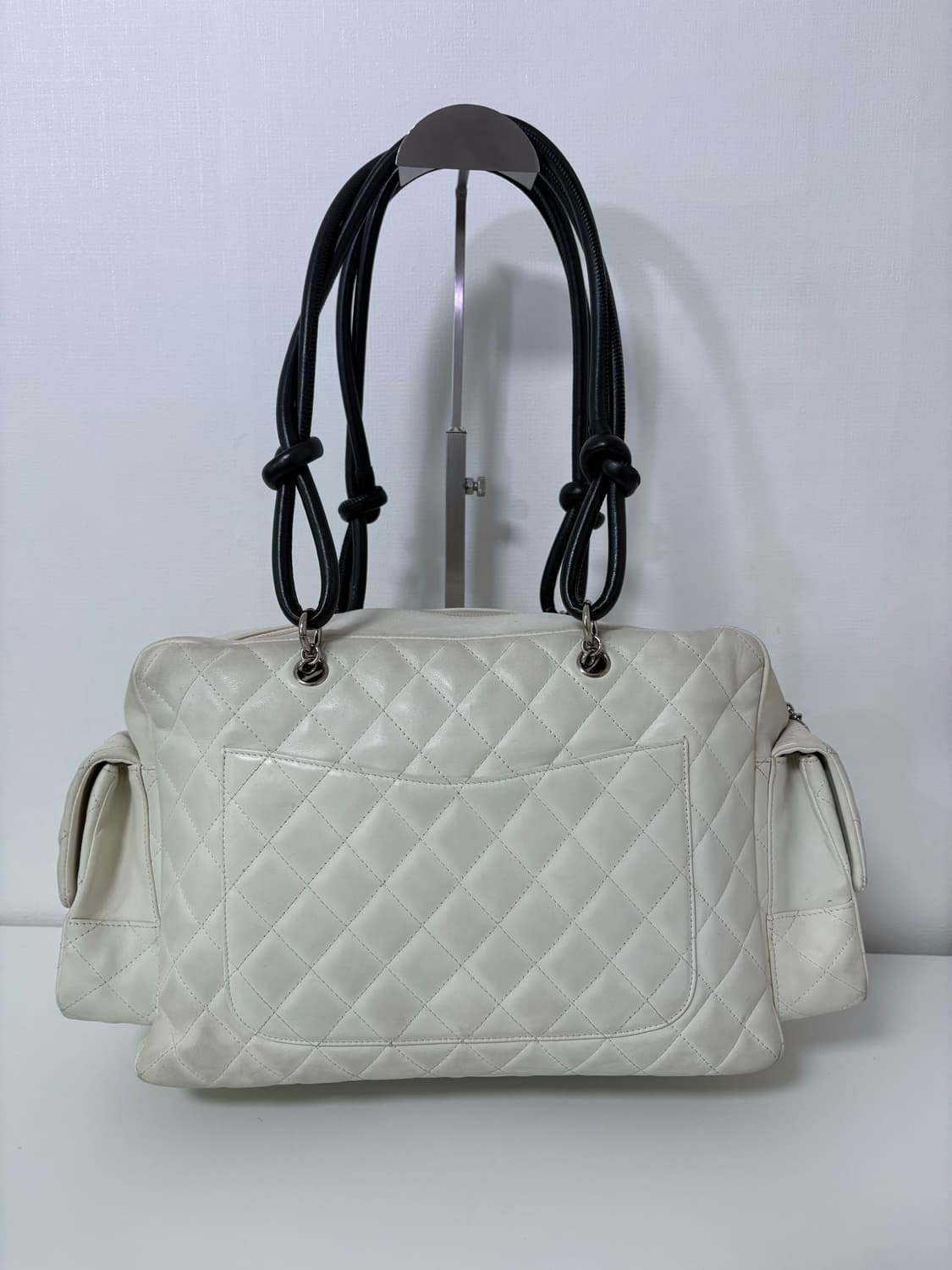 샤넬 깜봉 리포터 아이보리 숄더백 상품이미지4