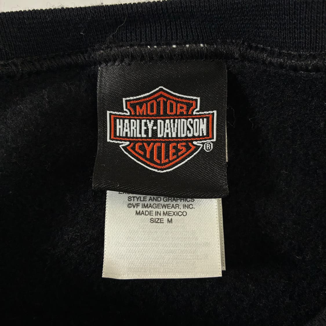 Harley-davidson  할리 데이비슨 레터맨 백로고 블랙 맨투맨  상품이미지5