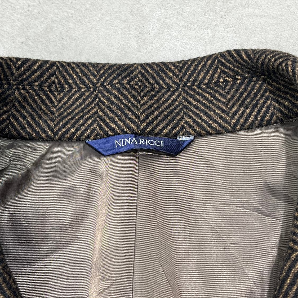 니나리치 헤링본 롱코트 s08927 상품이미지5