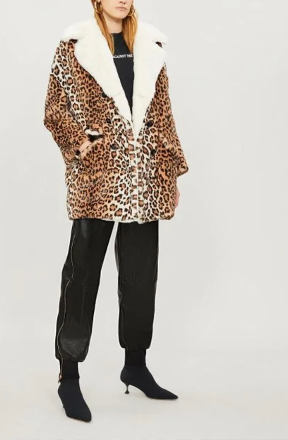 The kooples 더쿠플스 레오파드 인조퍼코트 상품이미지1