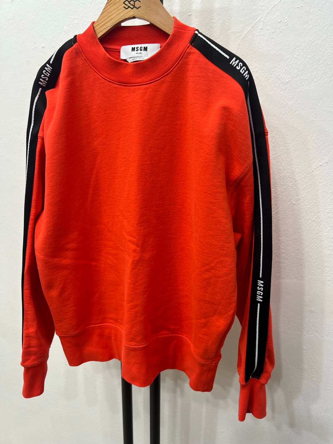 정품) MSGM 사이드로고 여성 오버핏 맨투맨 XS 상품이미지3