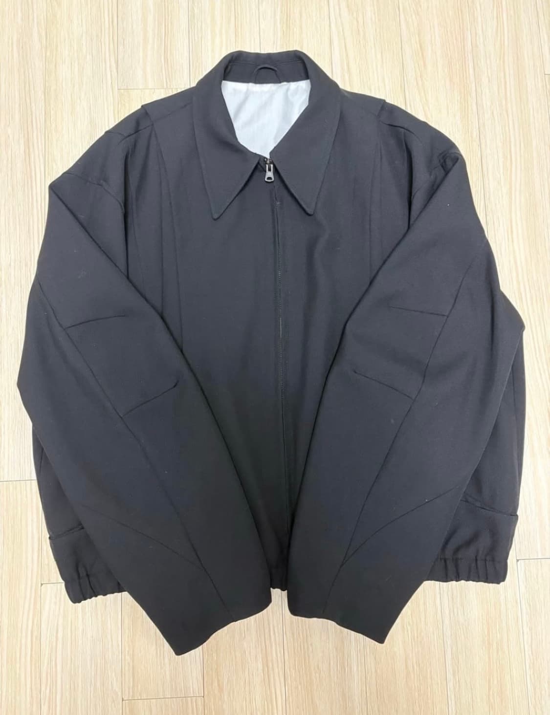 쿠어 울 블루종 (블랙) L 상품이미지2