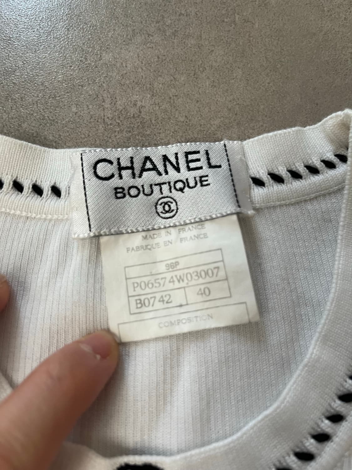 샤넬 정품 반팔티 상품이미지8