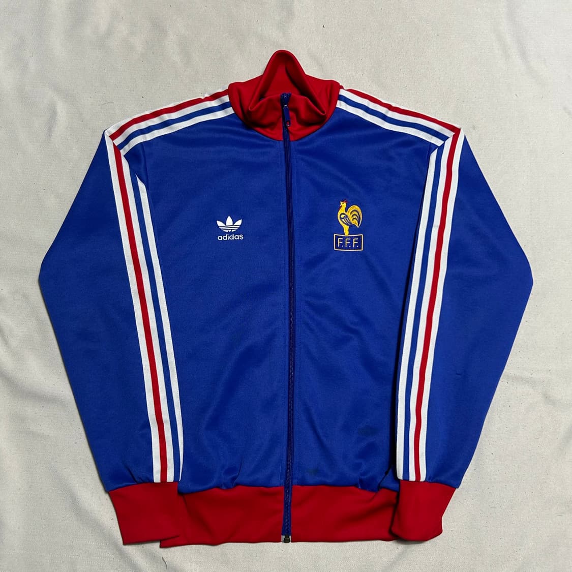95 아디다스 프랑스 블루 레드 배색 트랙탑 상품이미지2