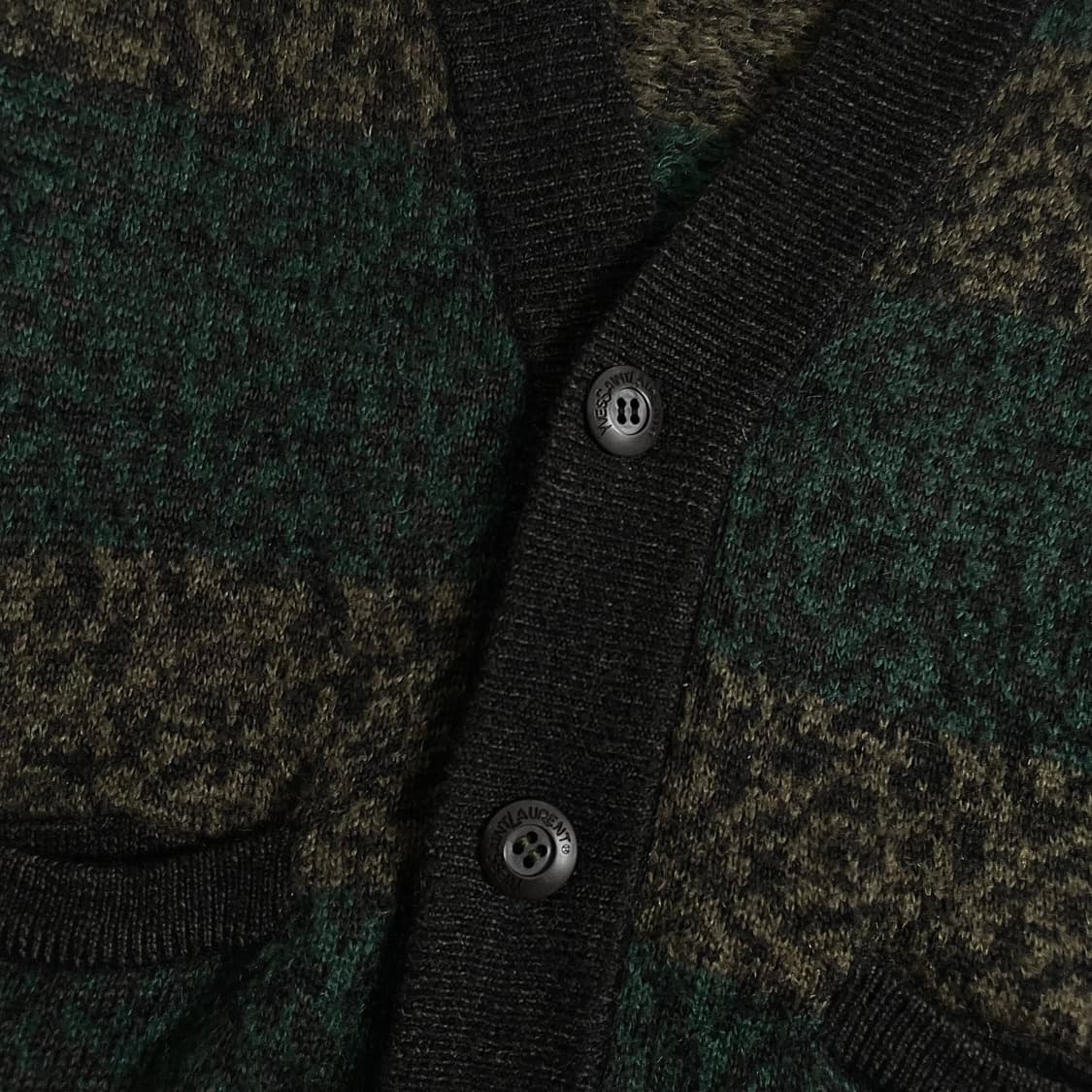 90s 입생로랑 아카이브 울 패턴 가디건o 3922 상품이미지4