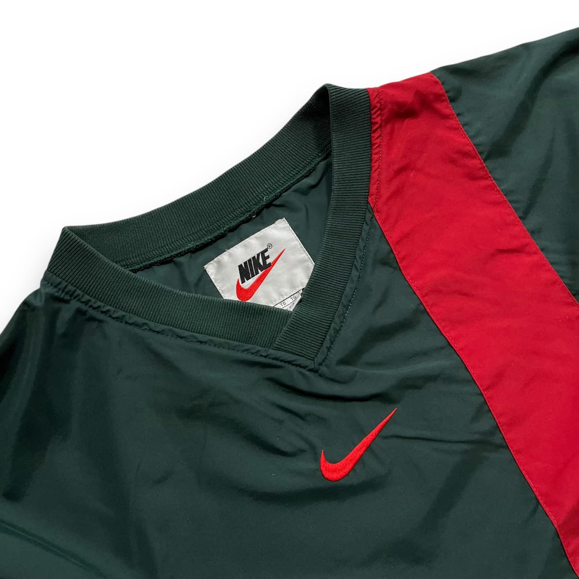 나이키 90s 레드 스우시 올드스쿨 카키 빈티지 웜업 상품이미지2